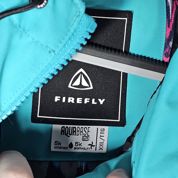 Firefly Aquabase Elite Turquoise Winter Jacket Size XXL - Picture 2 of 15